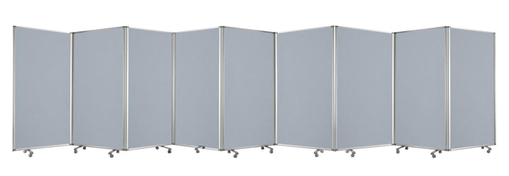 318" X 1" X 71" Metal, Grey, 9 Panel, Screen