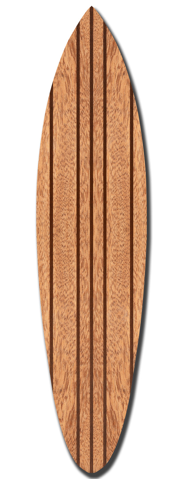 Natural Brown Thin Stripe Surfboard Wall Art