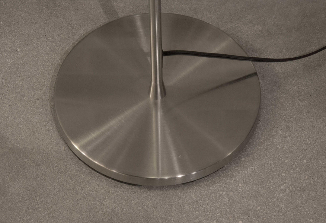 16" X 16" X 71" Brushed Steel Metal 300W Torchiere