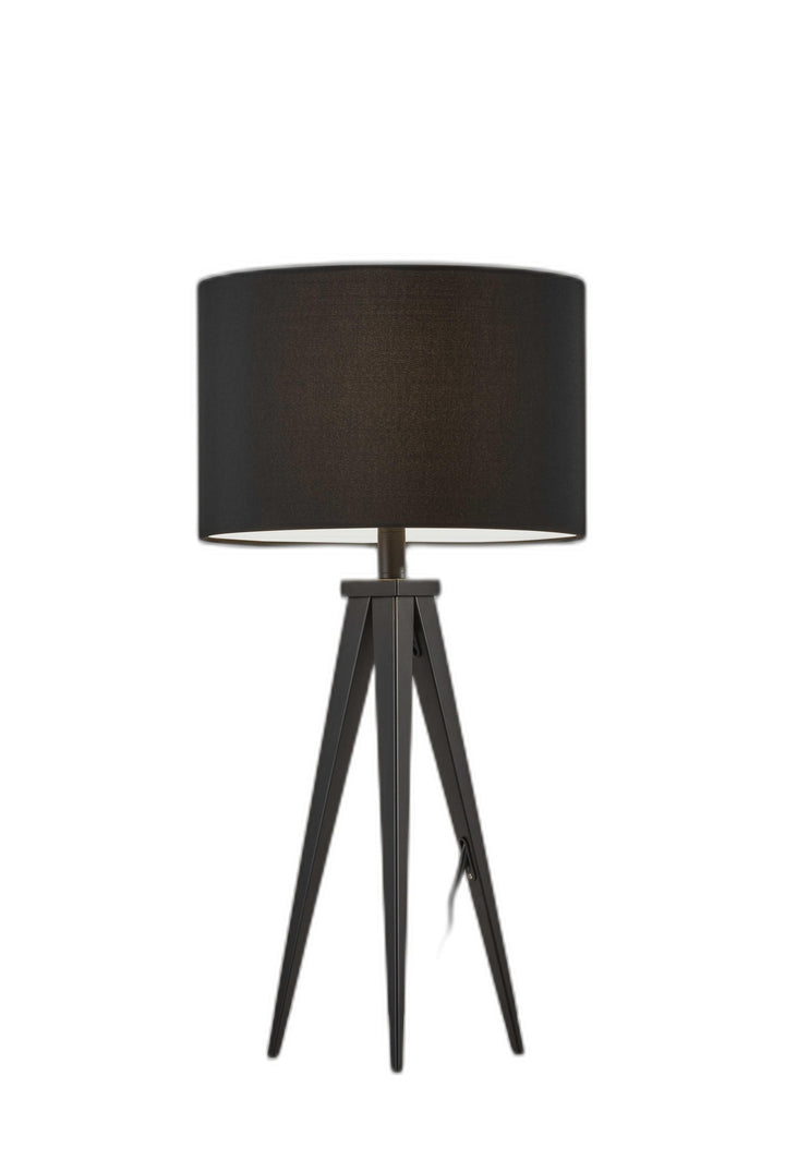 Treble Black Metal Table Lamp