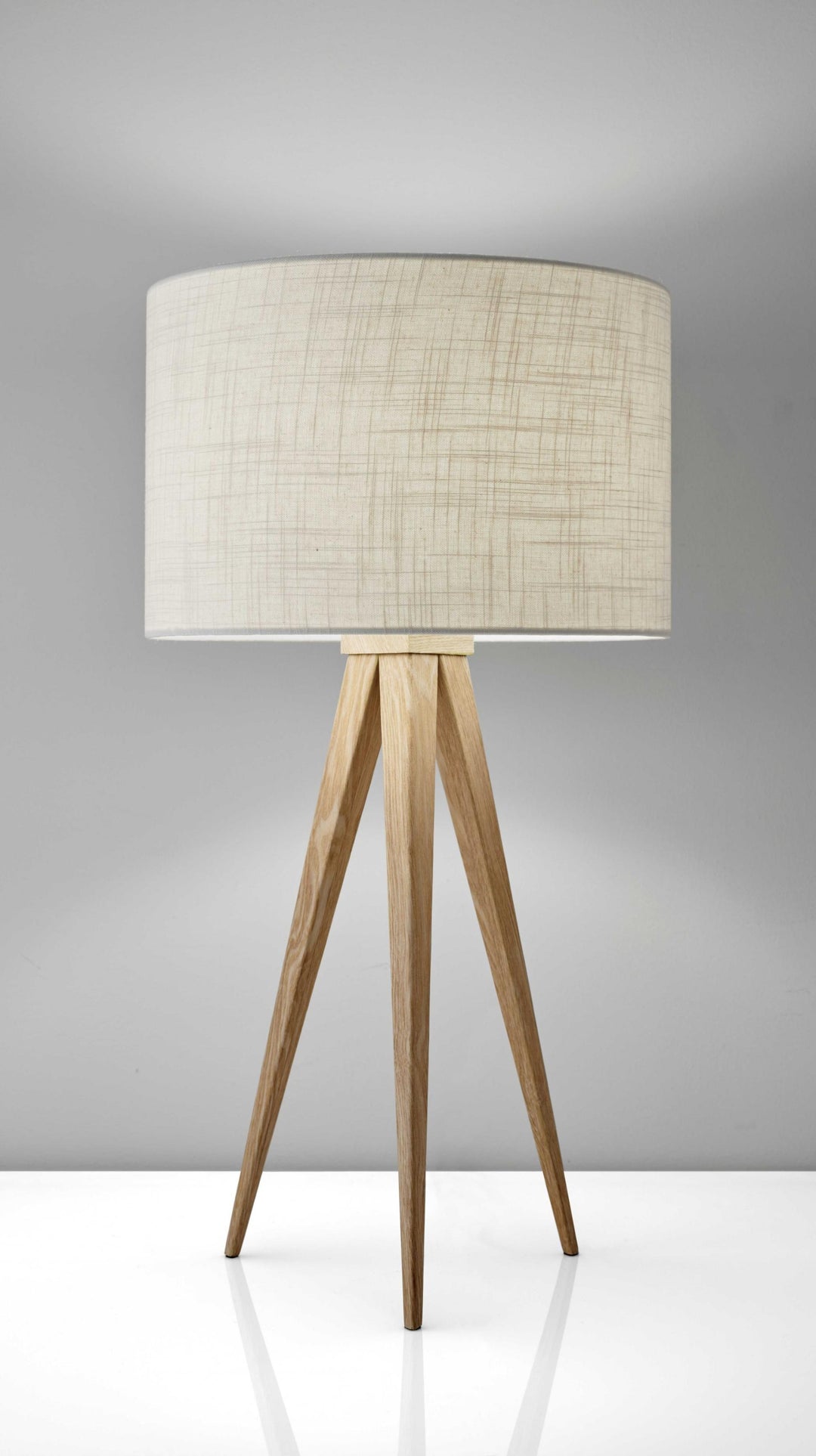 Treble Natural Wood Table Lamp