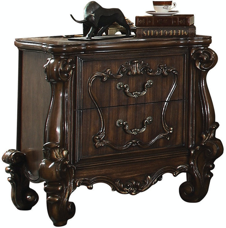 31" Brown Two Drawers Nightstand