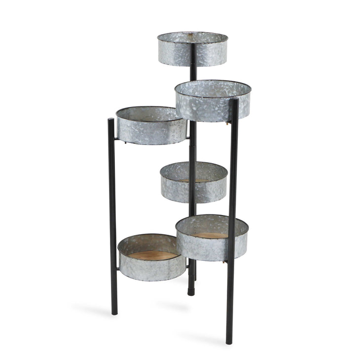 Modern Farmhouse 6 Tier Galvanized Metal Plant Stand