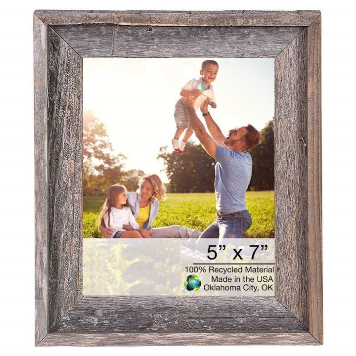 5" X 7" Natural Weathered Gray Picture Frame