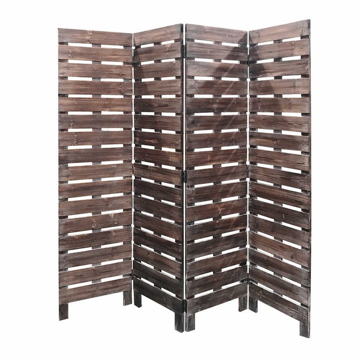 4 Panel Silver Room Divider