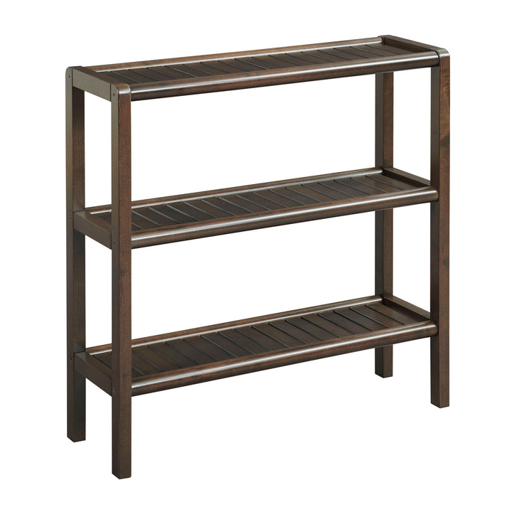 Espresso Brown Versatile Shoe Rack Shelving Unit