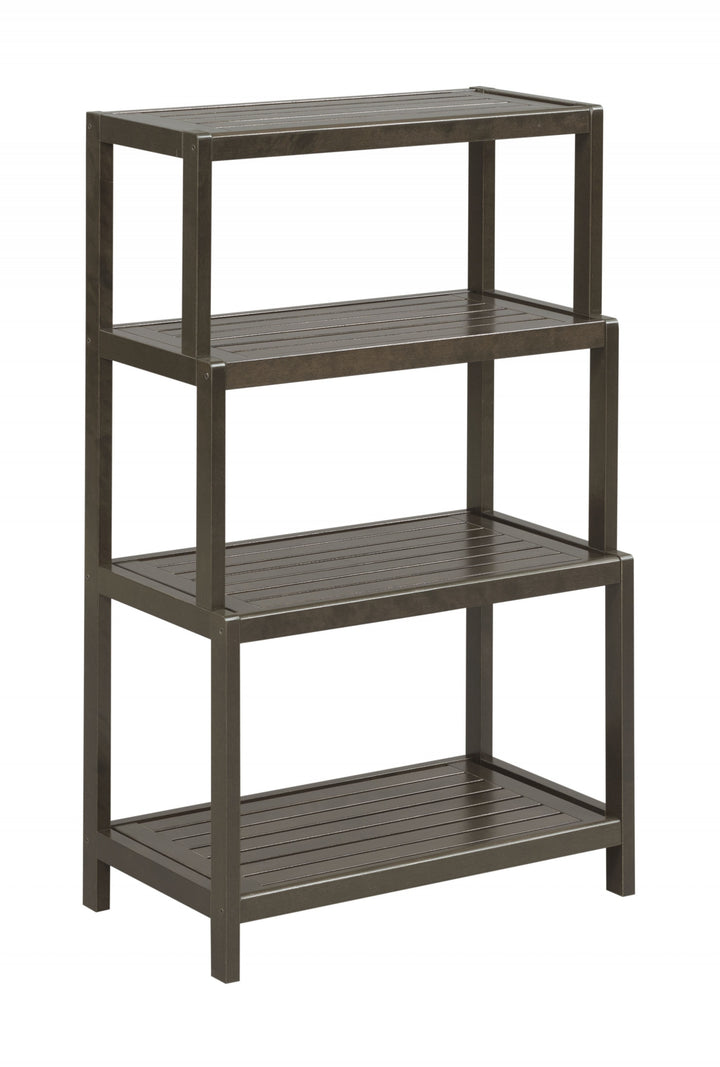 37" Bookcase With 4 Shelves In Espresso