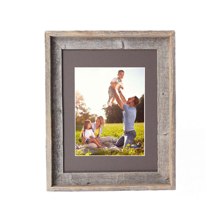 16X20 Natural Weathered Grey Picture Frame With Plexiglass Holder