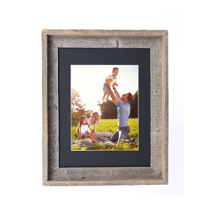 16X20 Rustic Black Picture Frame With Plexiglass Holder