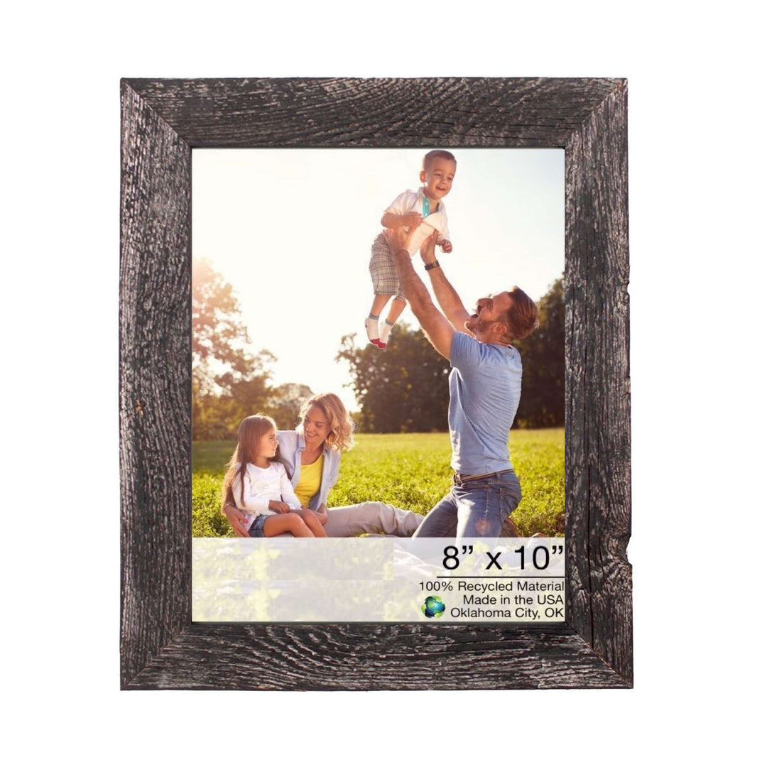 12"X13" Rustic Smoky Black Picture Frame