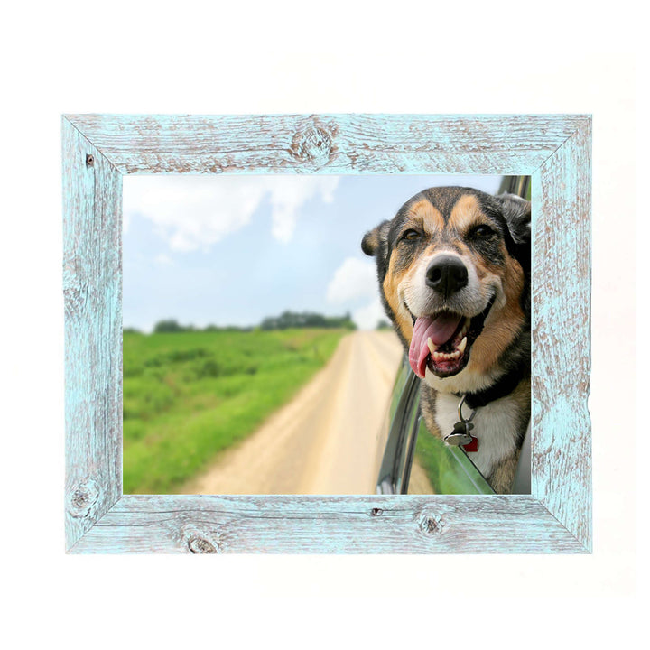 11"X11" Rustic Blue Picture Frame