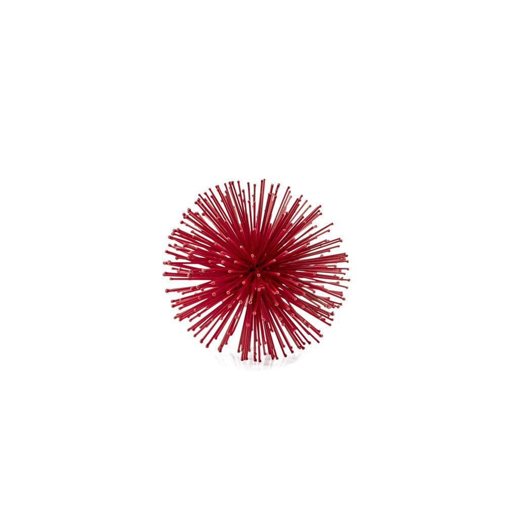 Mini Red Spiky Sphere Home Accent Filler