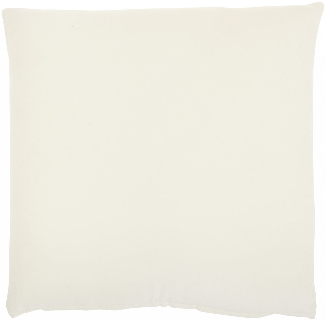 Solid Ivory Casual Throw Pillow