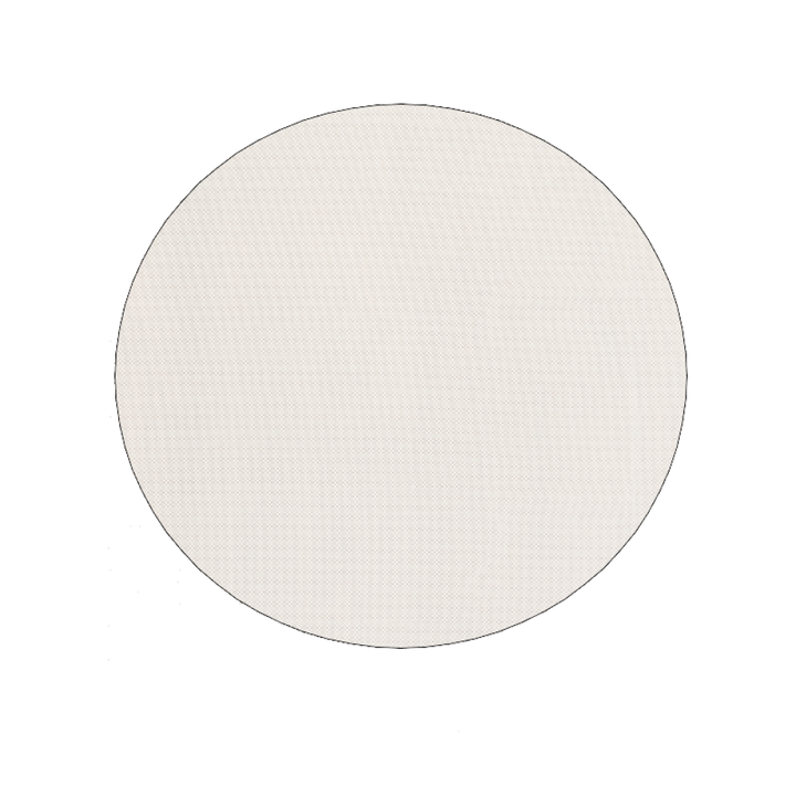 6" Round Basic Beige Non Slip Rug Pad