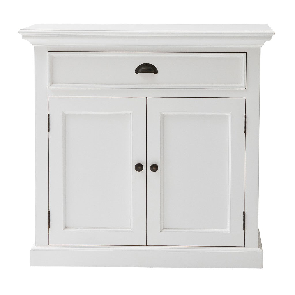 Modern Farmhouse White Accent Cabinet