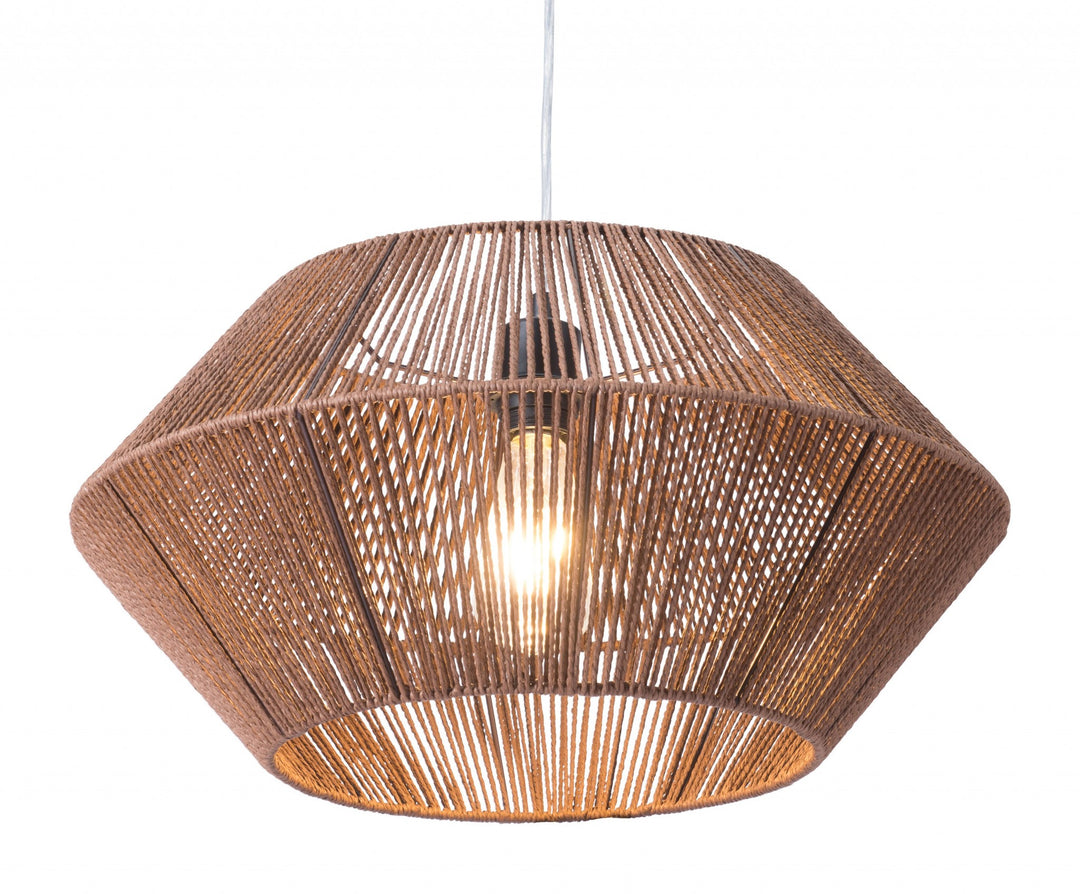 Brown Dashy Ceiling Lamp