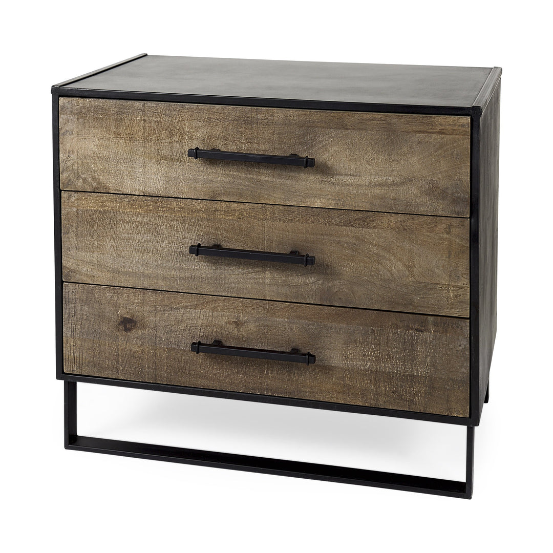 Modern Rustic Light Brown Wooden Cabinet