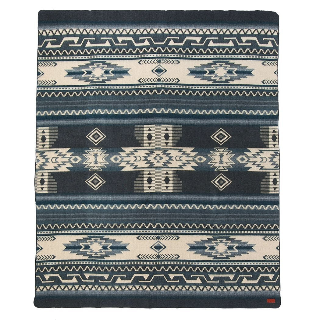 Ultra Soft Blue Tone Southwest Handmade Blanket