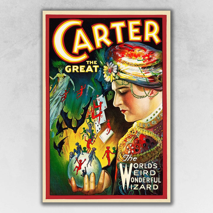 Vintage 1926 Carter Witchcraft Magic Unframed Print Wall Art