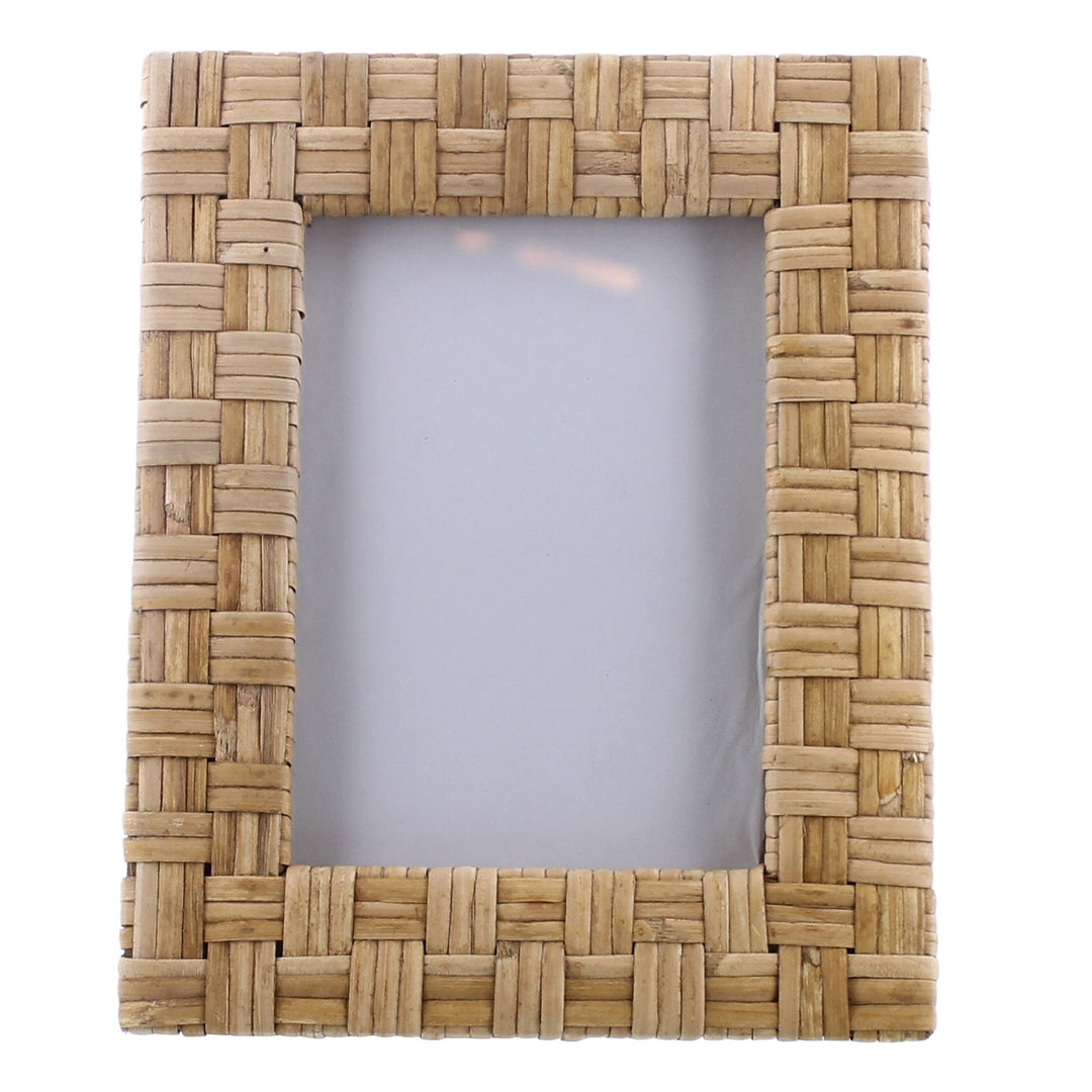 5x7 Woven Bamboo Vertical Frame