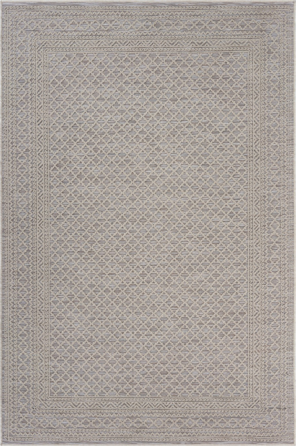 5' X 7' Gray Indoor Outdoor Area Rug