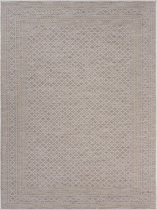 8' X 10' Gray Indoor Outdoor Area Rug