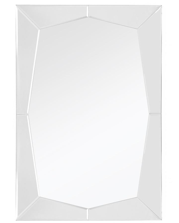 36" Mirrored Rectangle Accent Mirror Wall Mounted With Glass Frame