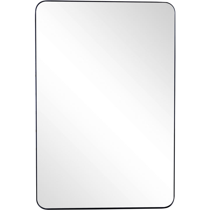 42" Painted Rectangle Accent Mirror Wall Mounted With Metal Frame