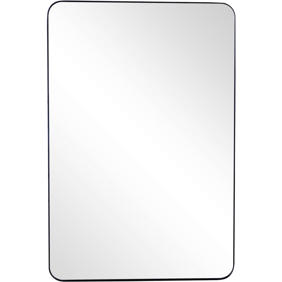 42" Painted Rectangle Accent Mirror Wall Mounted With Metal Frame