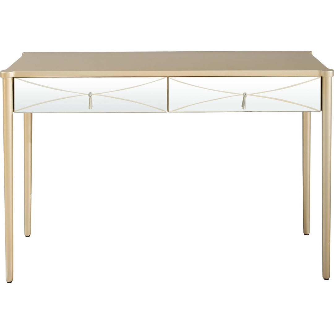 Champagne Finish Console Table