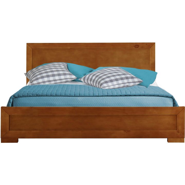 Oak Wood Twin Platform Bed