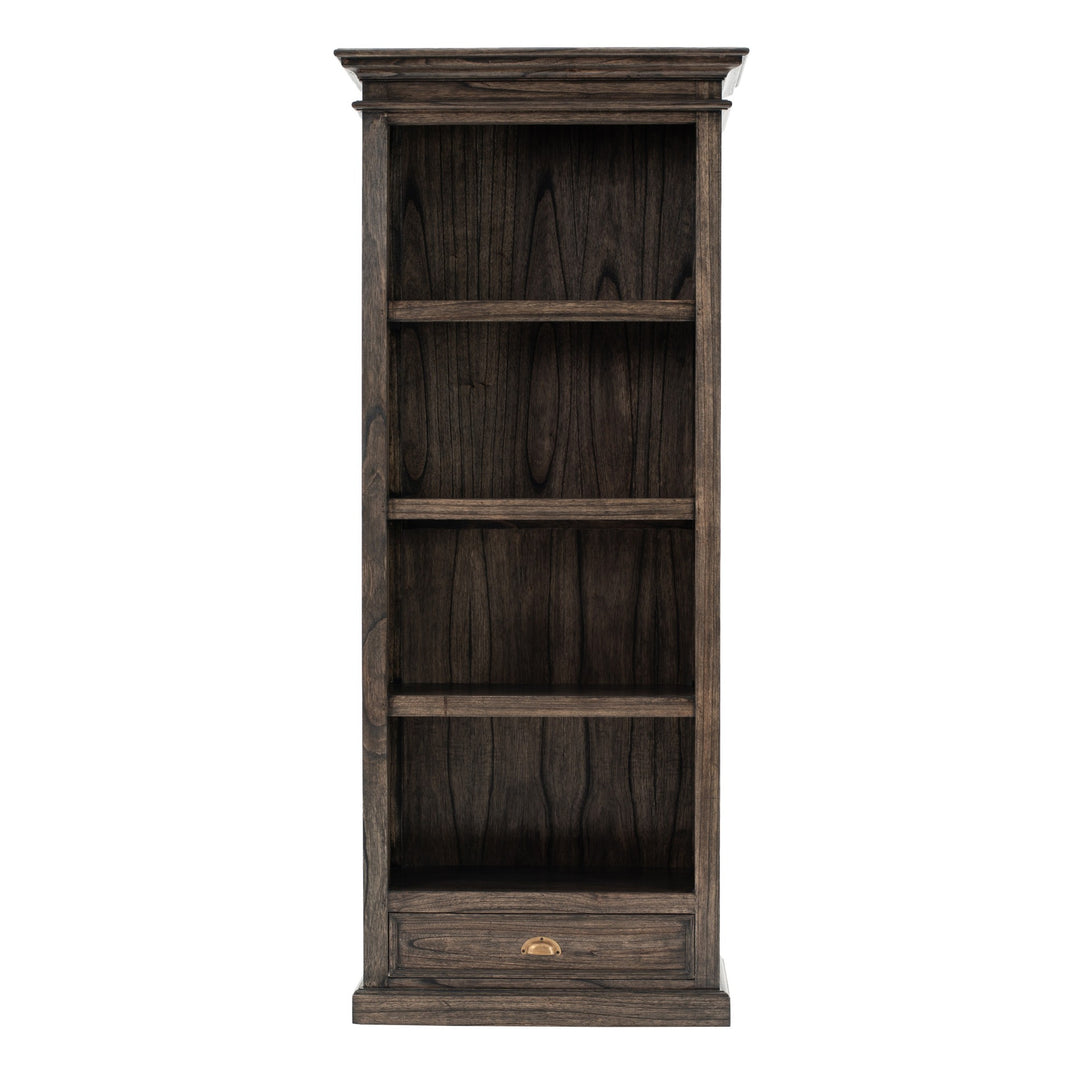 Black Wash Bookcase With One Drawer