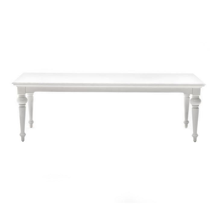 White Modern Farmhouse 94" Dining Table