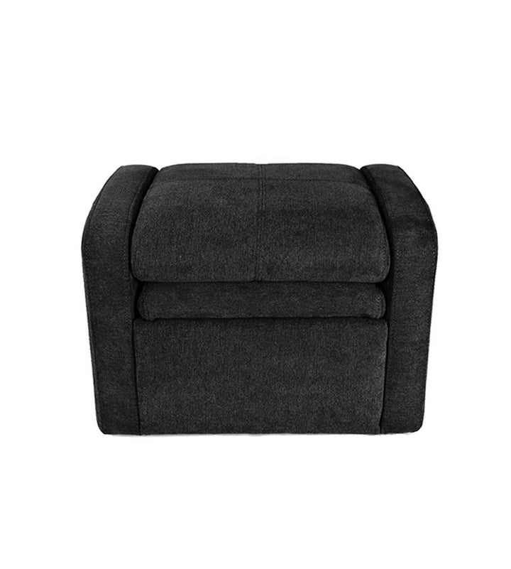 Kids Black Comfy Upholstered Recliner Chair with Storage