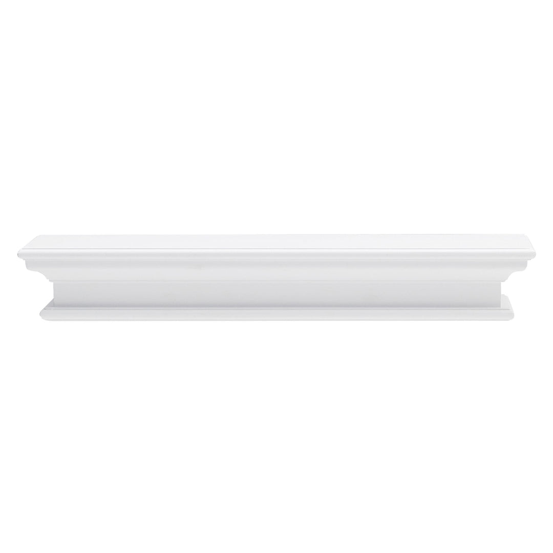 32" Classic White Floating Wall Shelf