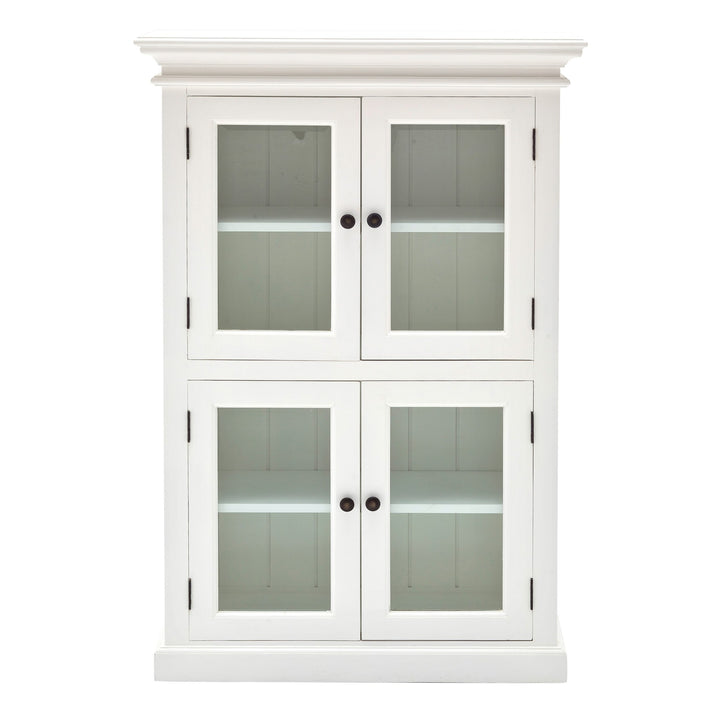 Classic White Two Level Storage Cabinet