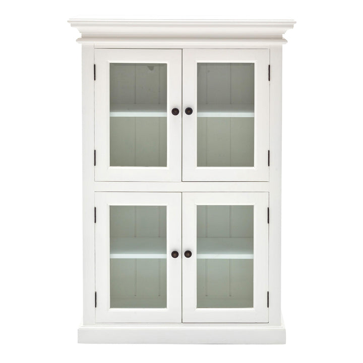 Classic White Two Level Storage Cabinet