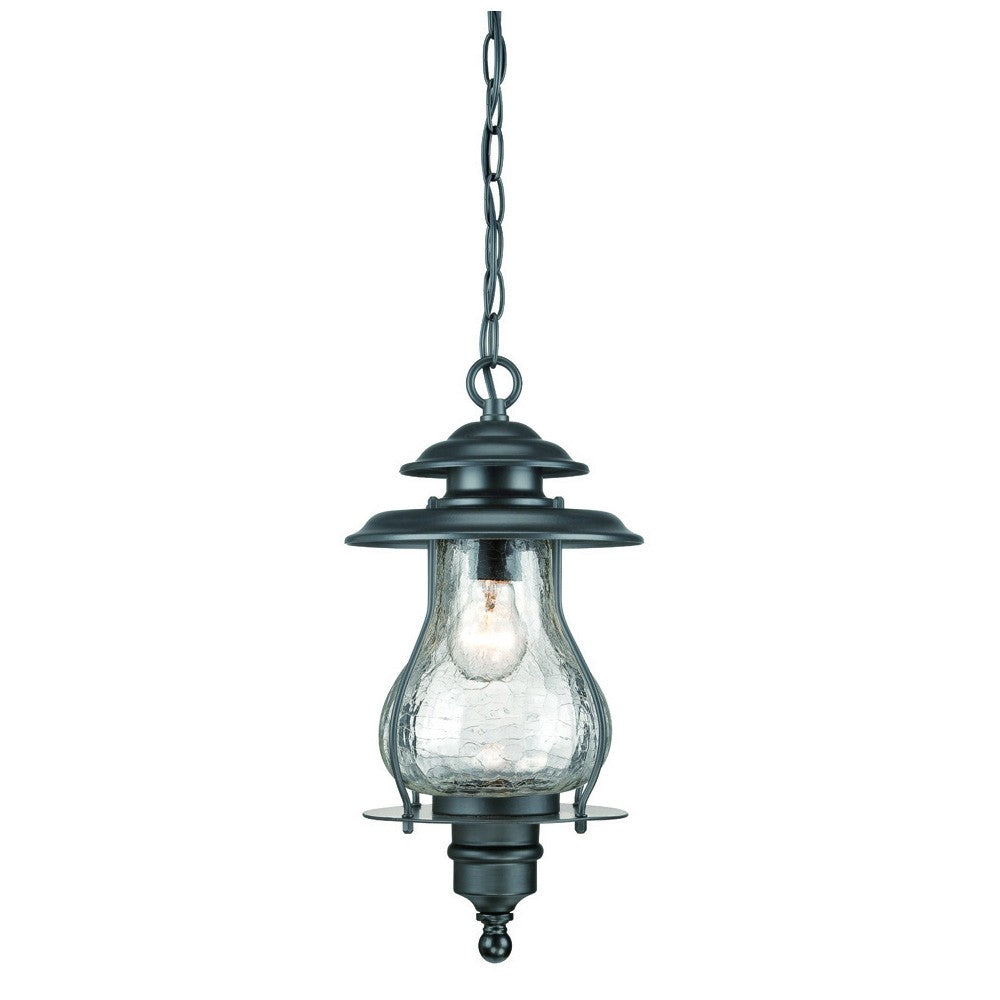 Matte Black Oil Lantern Hanging Light