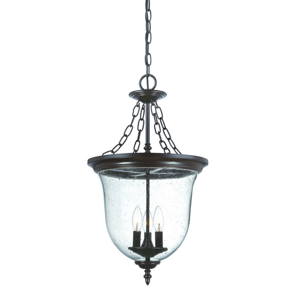 Belle 3-Light Architectural Bronze Hanging light