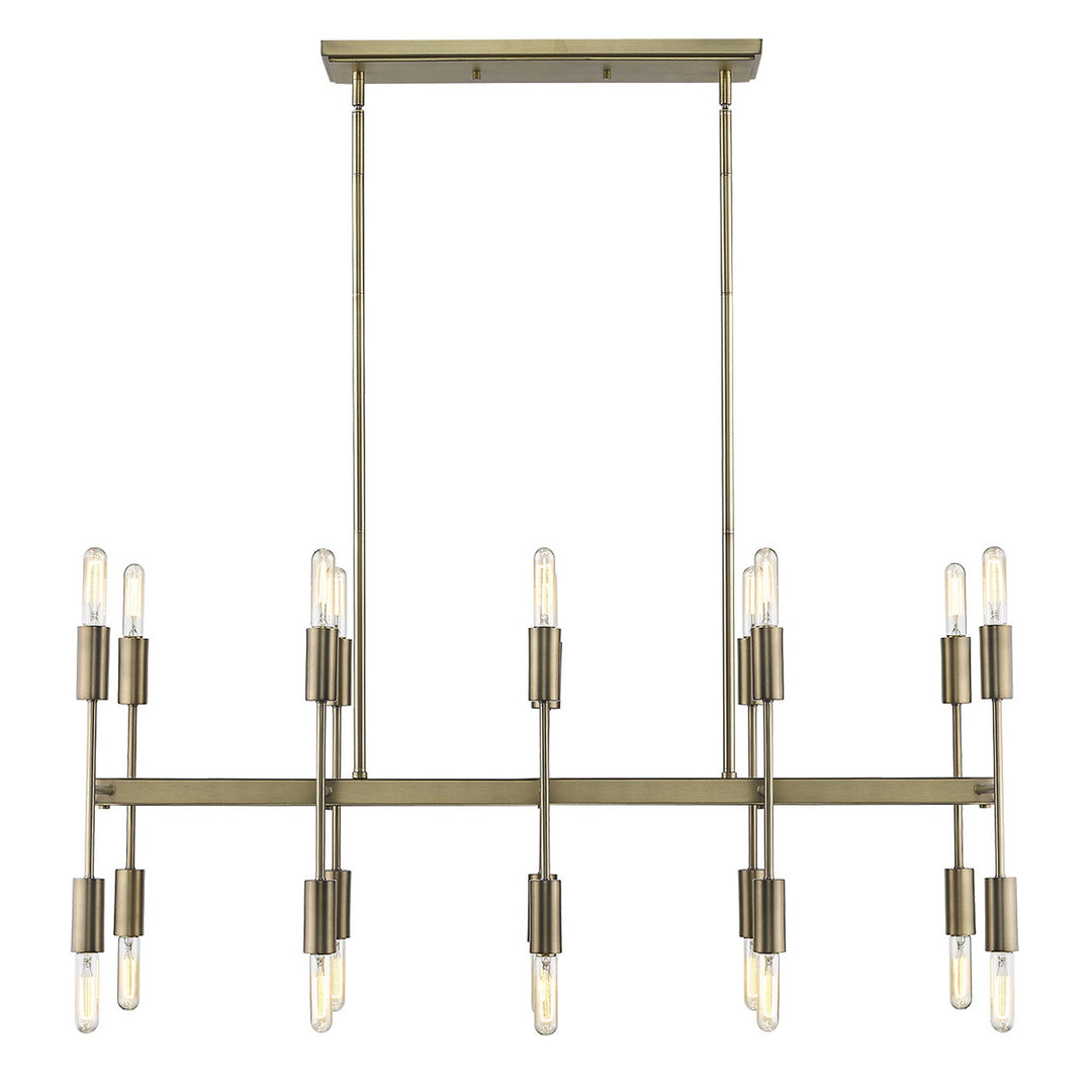 Perret 20-Light Aged Brass Island Pendant