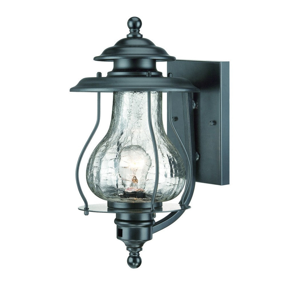 Matte Black Oil Lantern Wall Light