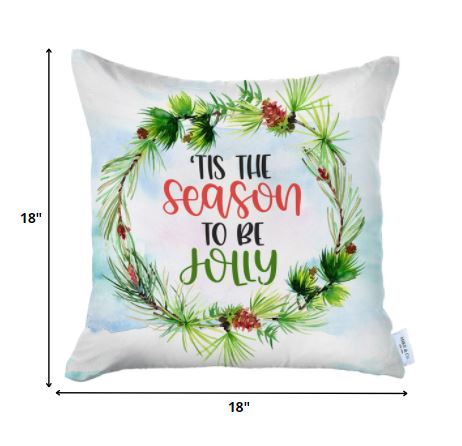 Tis the Season Christmas Throw Pillow Cover