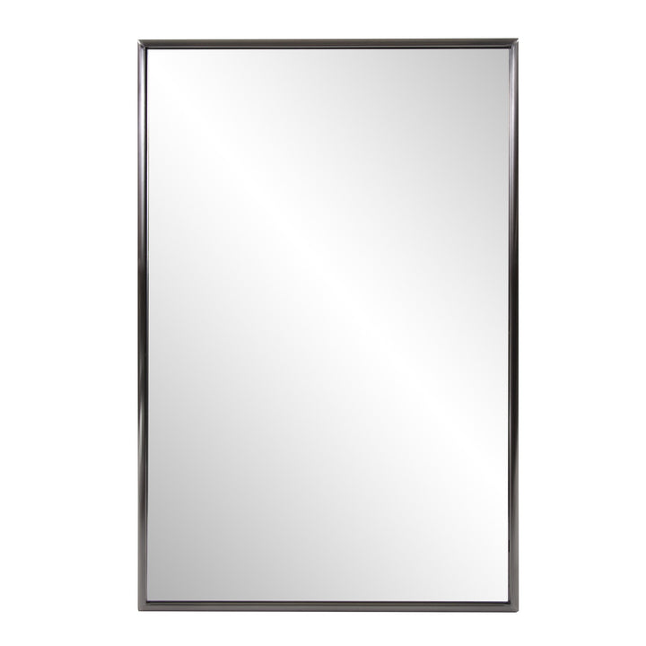 Brushed Titanium Rectangular Wall Mirror