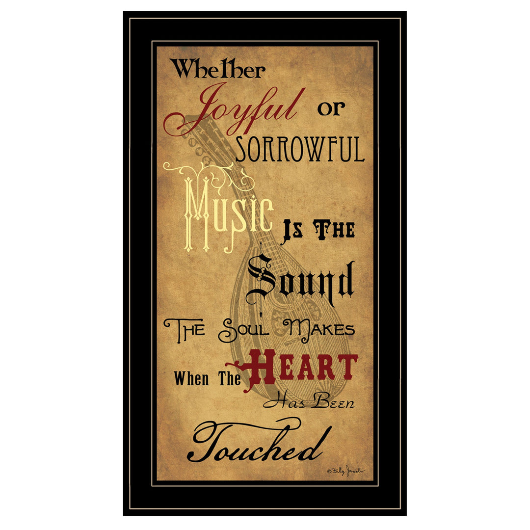 Sound Of The Soul 2 Black Framed Print Wall Art