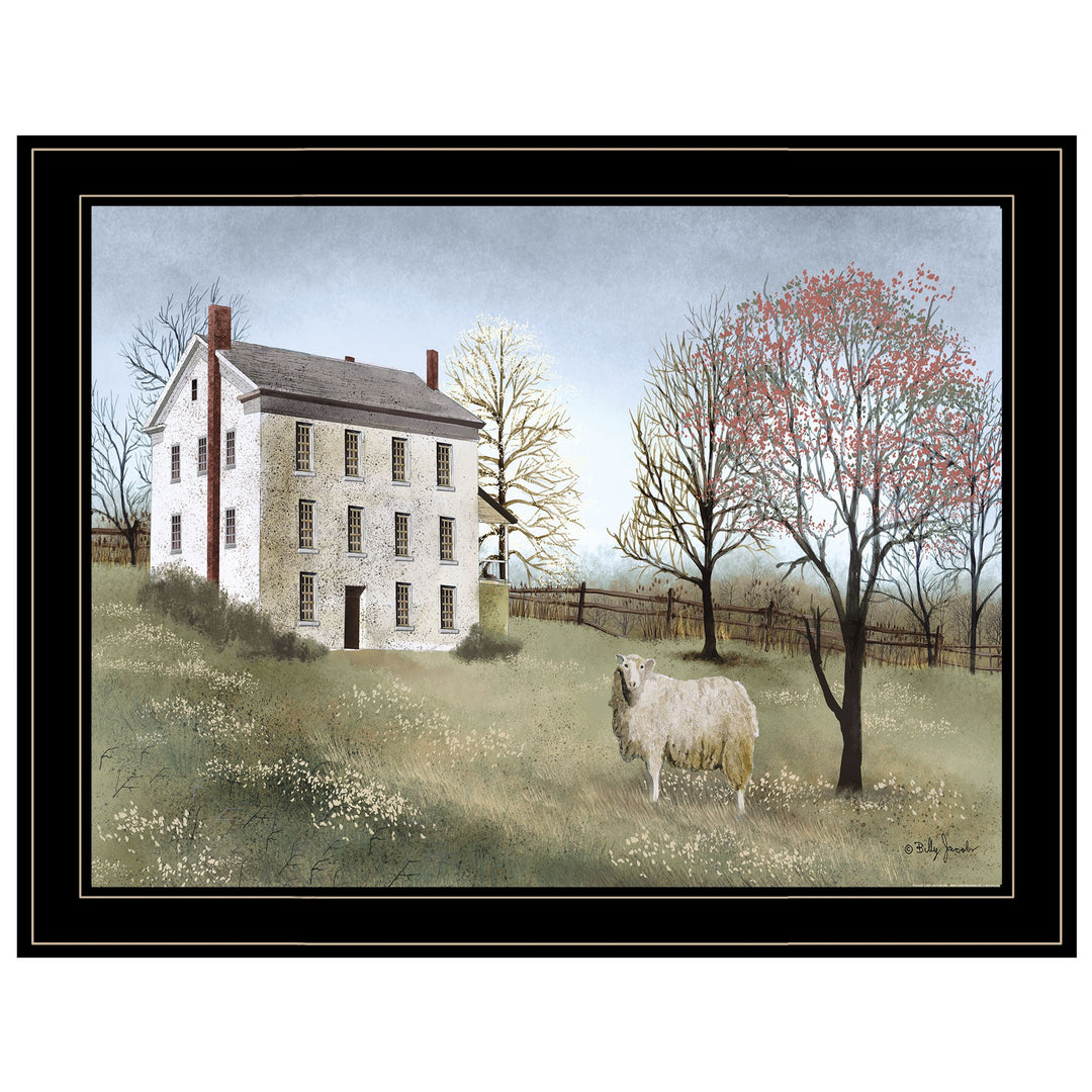 Spring At White House Farm 4 Black Framed Print Wall Art