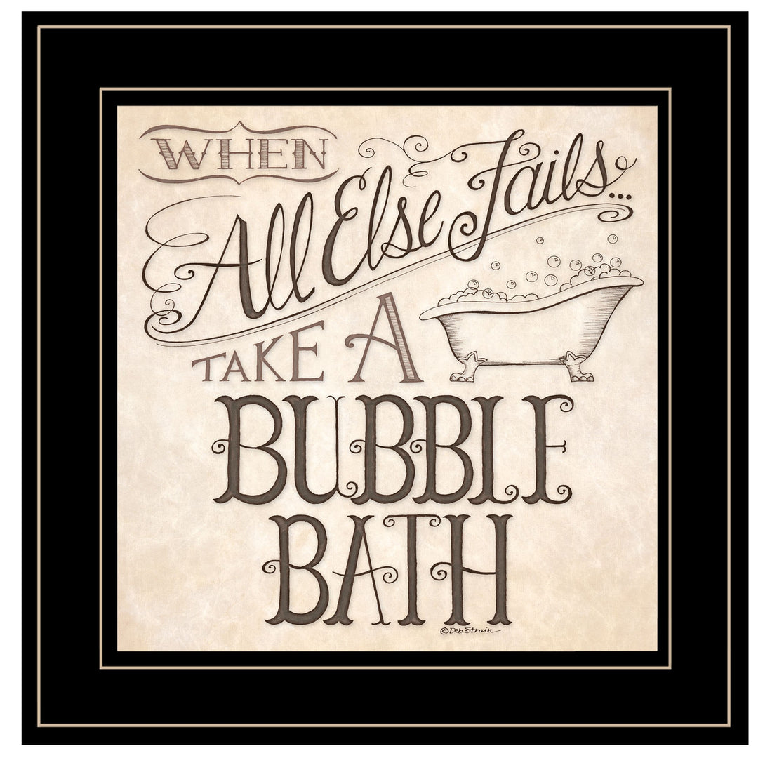 When All Else Fails 3 Black Framed Print Wall Art