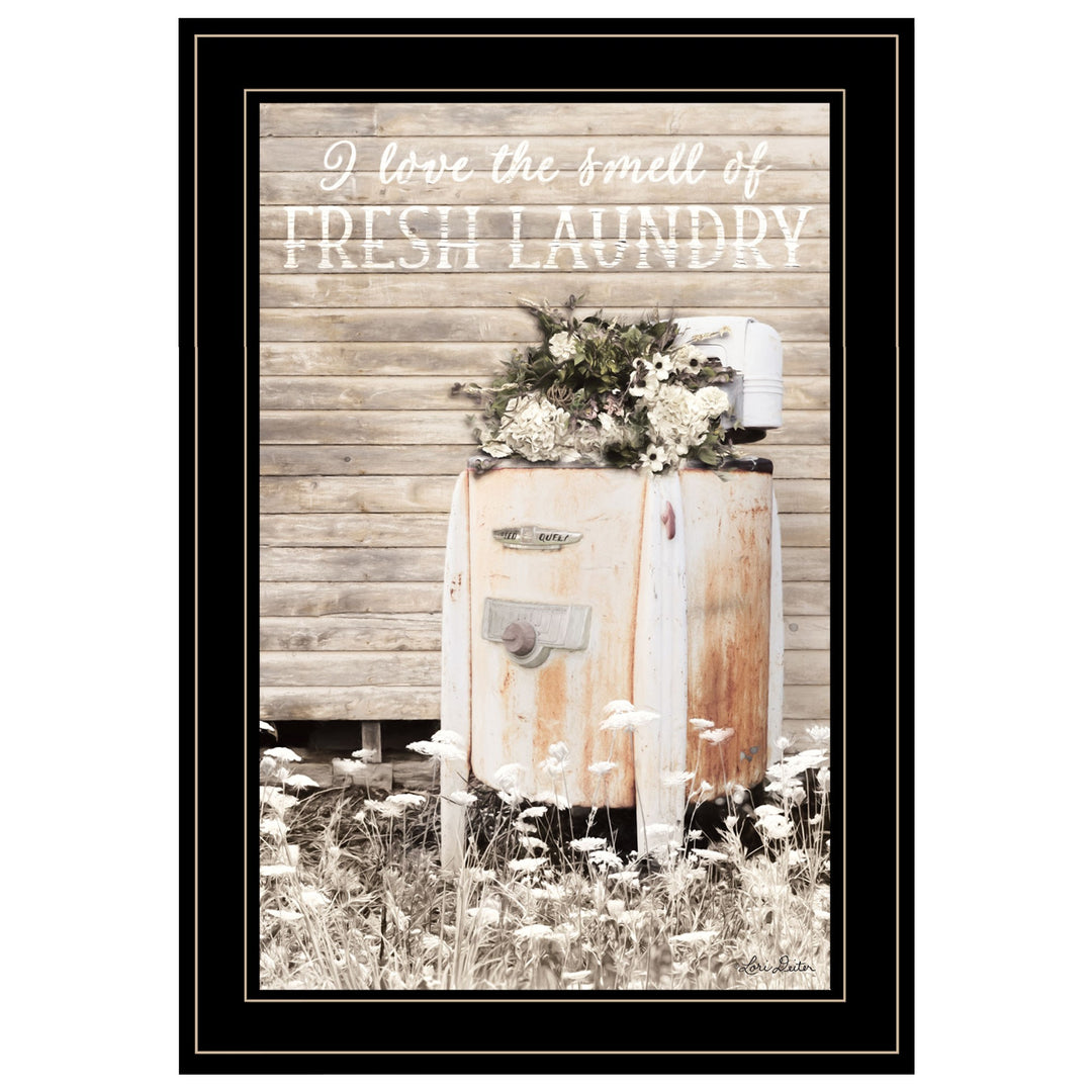 Fresh Laundry 2 Black Framed Print Wall Art