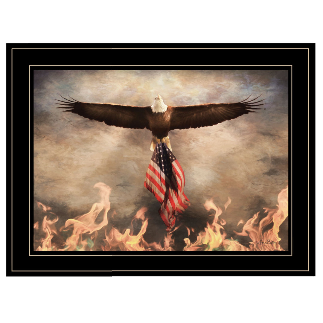 Blaze Of Glory 2 Black Framed Print Wall Art