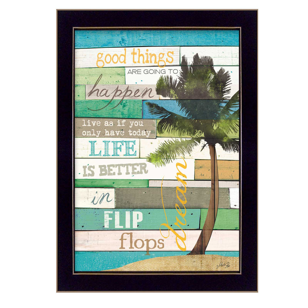 Good Things 1 Black Framed Print Wall Art