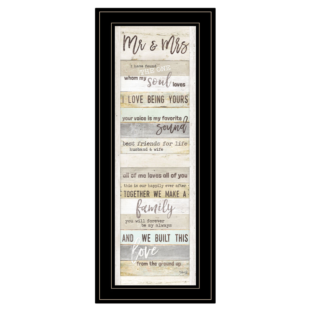 Mr And Mrs 1 Black Framed Print Wall Art